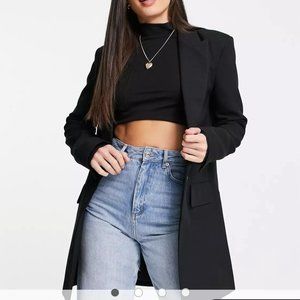 ASOS Black Longline Blazer
